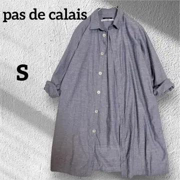 파드칼레 pas de calais 린넨 혼방 데님 원피스 S 벨트 포함