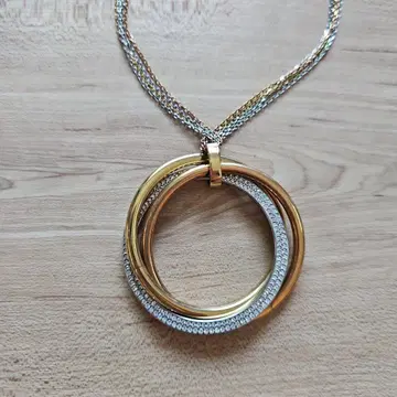 MICHAEL KORS 트리플 컬러 롱 목걸이 새상품급