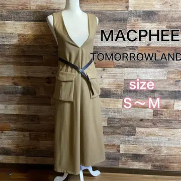MACPHEE 투모로우랜드 점퍼 스커트 캐시미어 베이지