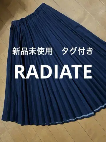 미사용 새상품 택 포함 RADIATE 데님 플리츠 스커트
