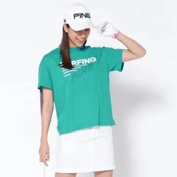 PING APPAREL 핑 빅 실루엣 반팔 하이넥 티셔츠