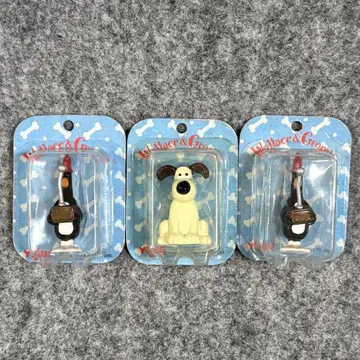 월레스와 그로밋 wallace & gromit 미니 피규어 3점