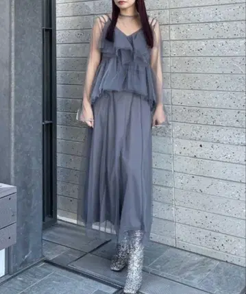 Ameri UND TULLE BUSTIER LAYERED DRESS