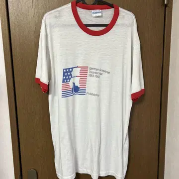 80년대 Hanes 링거 T USA 빈티지 티셔츠