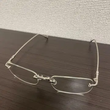 무테 안경 실버 남성용