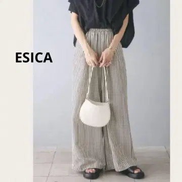 [새상품] ESICA 에시카 스트라이프 릴랙스 팬츠 프리