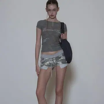 SCULPTOR Heavenly Button Down Camo Tee