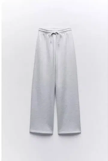 ZARA 와이드 레그 플러시 저지 팬츠