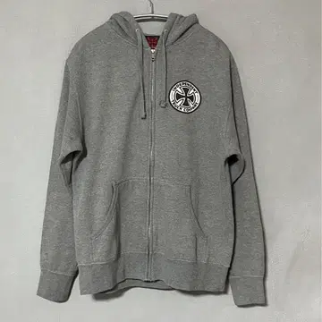 인디펜던트 지퍼 후드티 그레이 90년대 00년대
