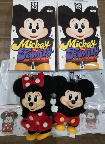 팝마트 미키 패밀리 미키 미니 키체인 봉제 인형