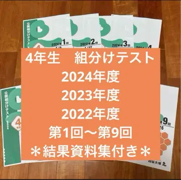 요츠야 오츠카 4학년 반 편성, 3년도분
