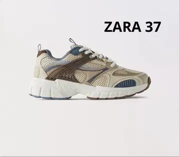 ZARA 베이지 메쉬 스니커즈 23.5cm