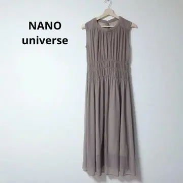 새상품급 NANO universe 슬리브리스 롱 원피스 [ M ]