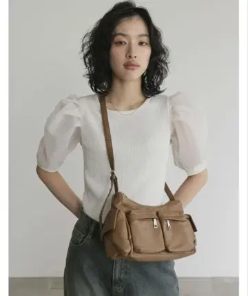 Re:EDIT 오간자 도킹 퍼프 슬리브 상의