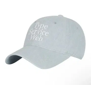 Type Service.Web 자수 캡 스카이블루