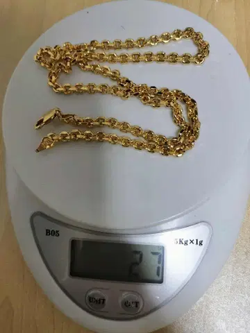 목걸이 750 각인 골드 체인 정리품 유품 정리 27g