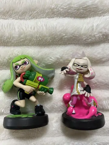 [레어] Switch 스프라툰 amiibo 라임그린 히메 세트