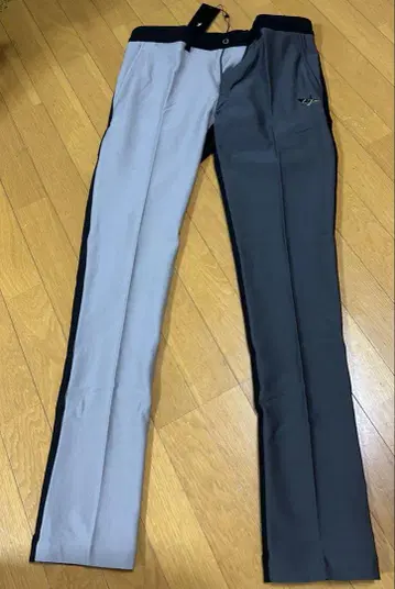 1PIU1UGUALE3 골프 팬츠 블랙 그레이 콤비네이션
