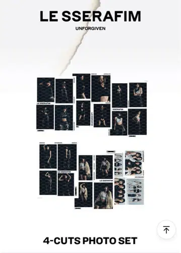 LE SSERAFIM UNFORGIVEN 4-CUTS PHOTO SET