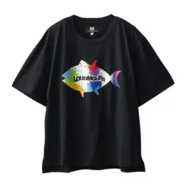 LOUDMOUTH 피쉬 그래픽 반팔 티셔츠 M/L