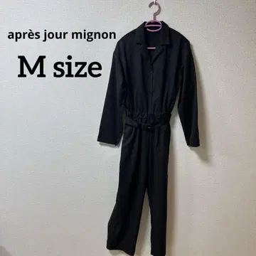 apres jour mignon 블랙 긴팔 올인원 허리 벨트 포함