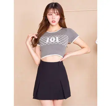 DD 다이아 니트탑 (그레이)