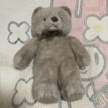 요시토쿠 쇼와 레트로 곰 봉제 인형 중고품