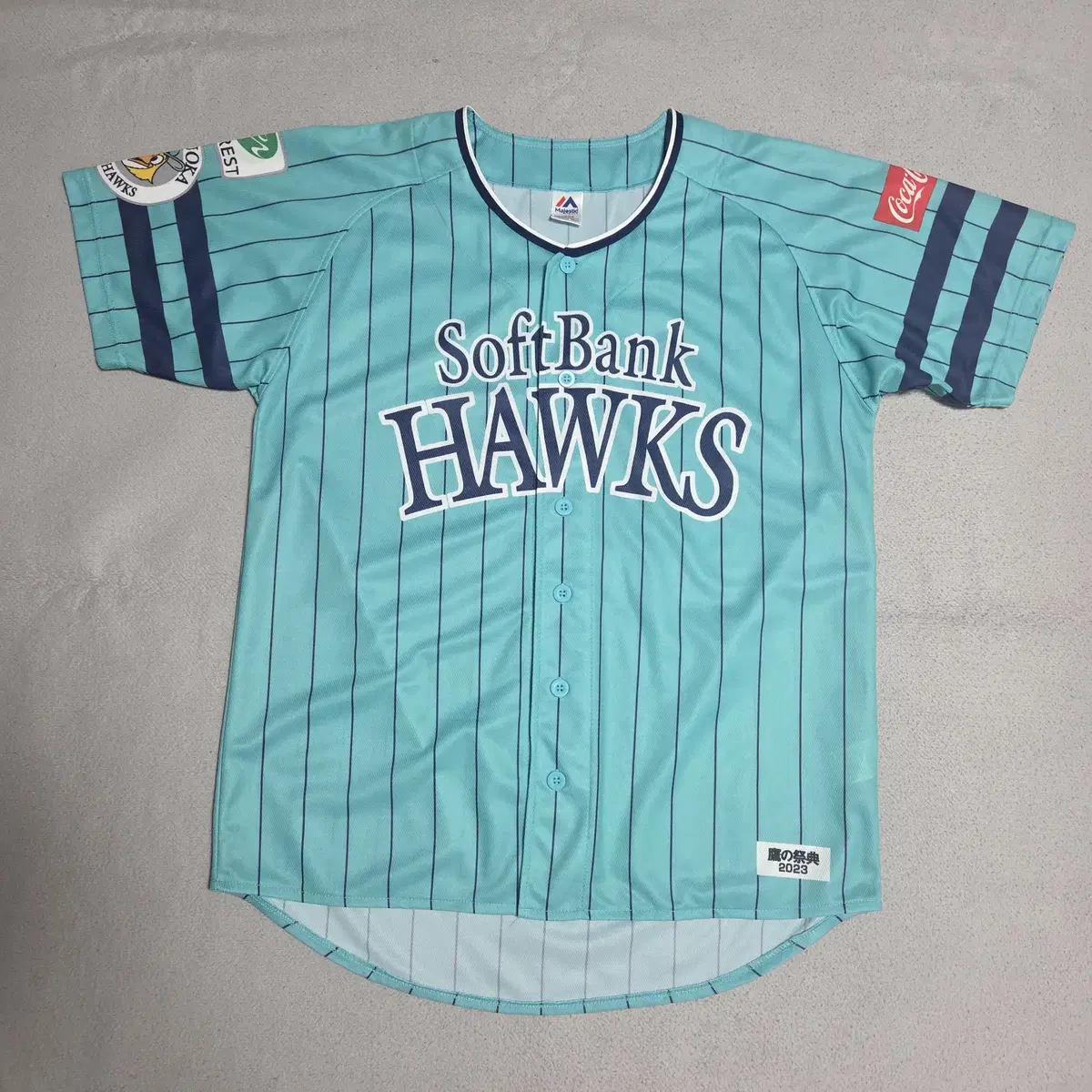 新品未使用 SoftBank Hawks ユニフォーム L Majestic SoftBank Hawks 応援ユニフォーム◁新品未使用▷ Lサイズ - メルカリ