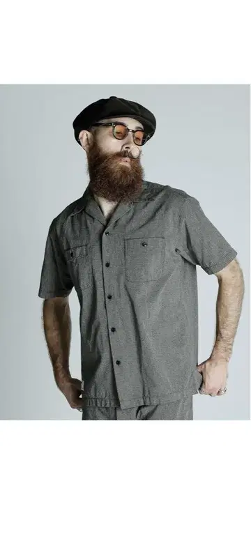 COTTON COVERT SS SHIRT/ 코튼 코바트 반팔 셔츠