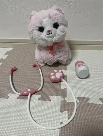 아기 고양이 의사 선생님 소꿉놀이 봉제 인형 3세트