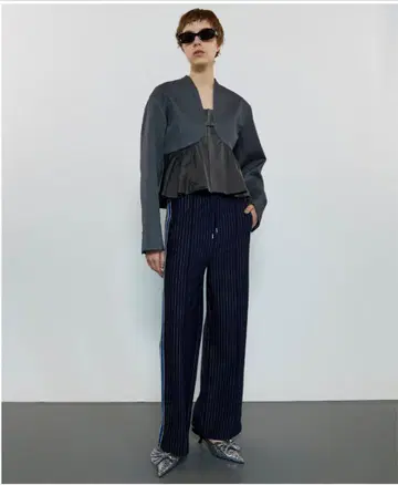 maisonspecial 사이드라인 저지 스트레이트 팬츠