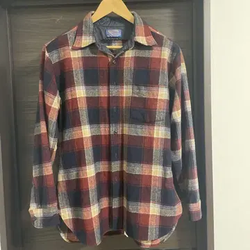 Pendleton 울 셔츠 레드/네이비