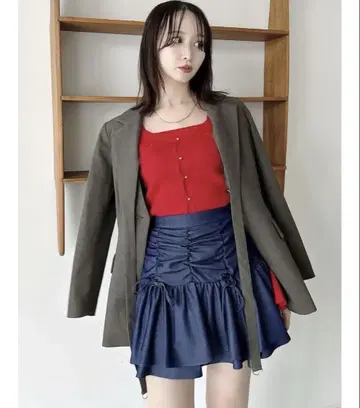 dazzlin 2피스 티어드 미니 스커트