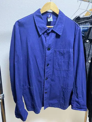 새상품급! 빈티지 프렌치 워크 자켓 70.80s 헤링본