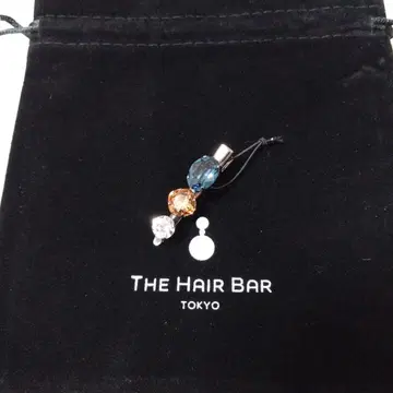 새상품 더 헤어 바 토쿄 젬 크리스탈 M 클립 토파즈