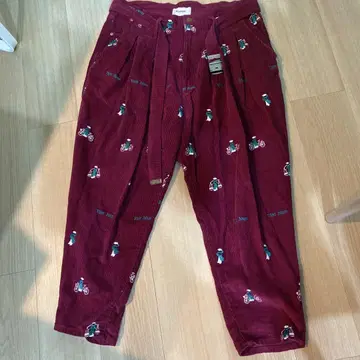 VIETNAM EMBROIDERY WIDE TAPERED TROUSERS