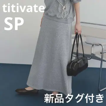 [택 포함 새상품] titivate 맨투맨 머메이드 스커트 그레이 SP