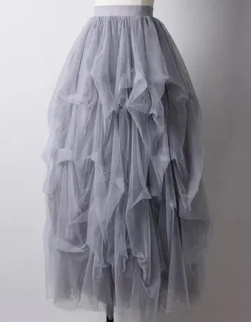 택 포함 LABELLEETUDE 볼륨 샤샤 스커트