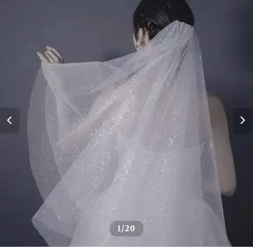 글리터 웨딩 베일 GRV-09 L 사이즈