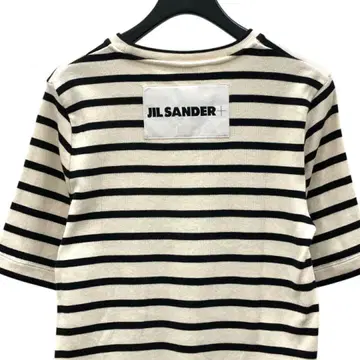 JIL SANDER+ 백 로고 반팔 보더 티셔츠