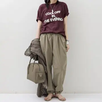 라빠르망 AMERICANA Strech Waist Gather 팬츠