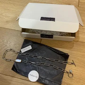 mallow ino 목걸이 펄 마로우이노 스테인리스 체인