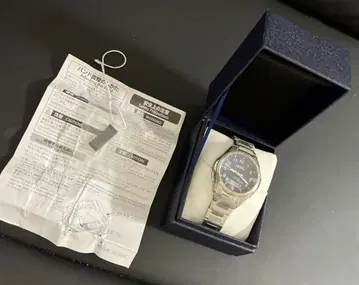 CASIO 아날로그 전파 시계 실버 미사용 새상품 배송비 포함 익명 배송