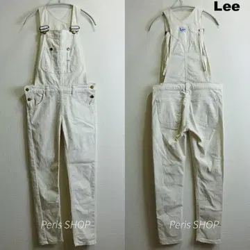 Lee 스키니 오버롤 [M] 강 스트레치 멜빵바지 아이보리