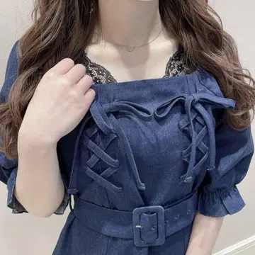 evelyn 데님 원피스
