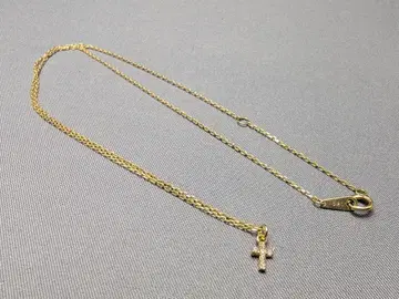 K10 여성용 목걸이 십자가 크로스 다이아 10금