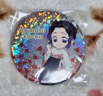 귀멸의 칼날 남코 한정 홀로그램 캔뱃지 코쵸 시노부 미니 캐릭터