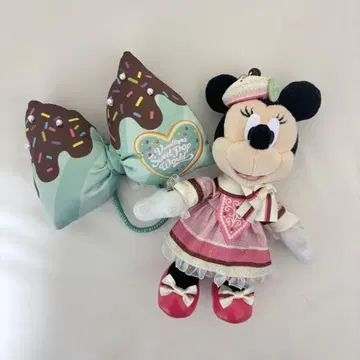 디즈니 팔팔루자 인형 배지 리본 머리끈 2세트