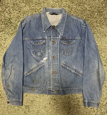 레어 wrangler 124mj 랭글러 데님 자켓 size50