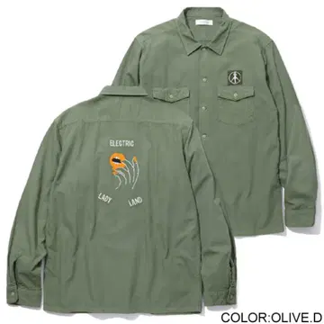 RADIALL 긴팔 셔츠 올리브 그린